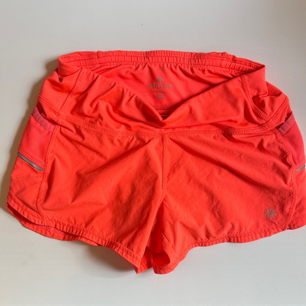 Athleta Women's Vibrant Orange Athletic Shorts